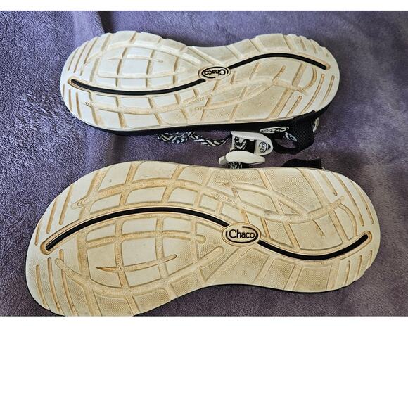 Chaco ZX/1 Classic Sandal Women's size 7 Black/White Jacquard Webbing Outdoor - Picture 5 of 5